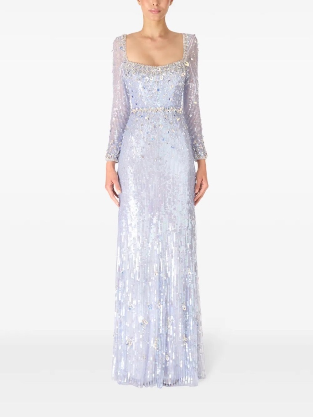 $5280 Jenny Packham Kestra Gown - Iris US 4/6 Like New